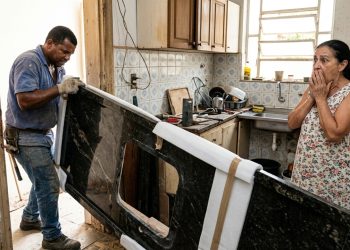 Quanto um marmorista cobra para instalar uma bancada de granito com cuba embutida em uma cozinha pequena em 2026?