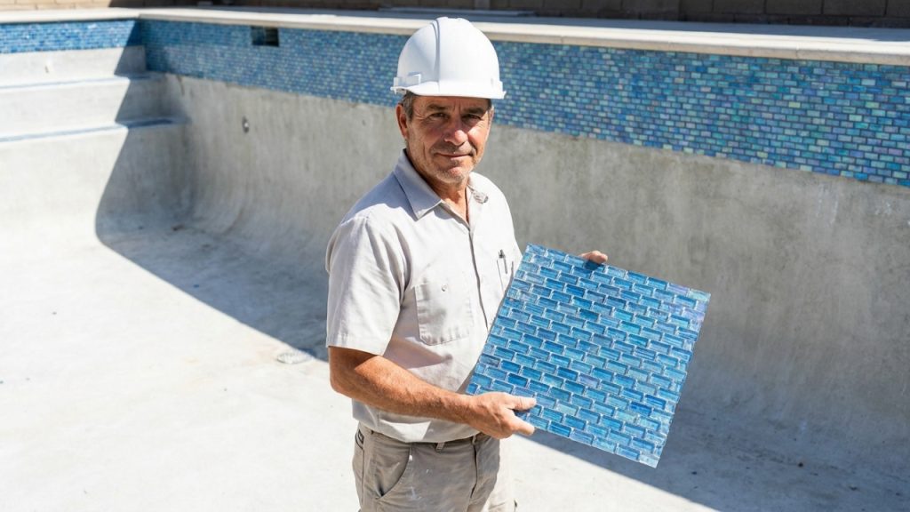 Quanto um ladrilhador cobra para revestir uma piscina de 15 metros quadrados com pastilha em 2026?