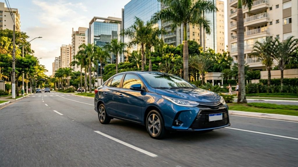 O imponente sedã da Toyota faz mais de 14 km por litro nas ruas e garante zero dores de cabeça com manutenção custando menos de 80 mil reais nas revendas