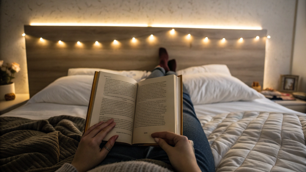 Não é sanca rebaixada, nem lustre pendente: o perfil de LED invisível que rasga o teto do apartamento e cria um cenário de novela
