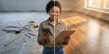 Quanto custa instalar piso laminado sobre cerâmica sem quebra-quebra e renovar a sala em um dia?
