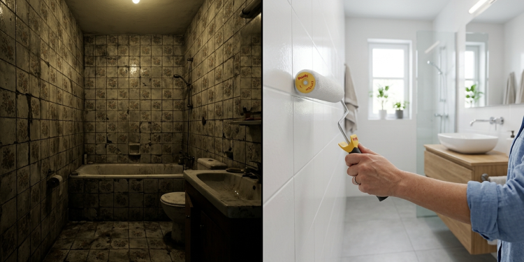 Renove azulejos antigos com tinta epóxi e veja quanto custa evitar reforma cara com um resultado moderno