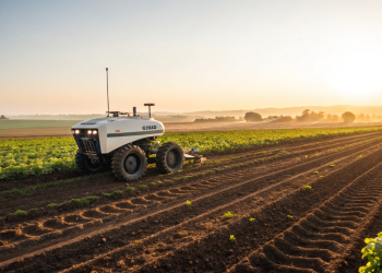 Estados Unidos, Brasil e Austrália trocam os tratores fumarentos de 15 toneladas por exércitos de pequenos robôs agrícolas alimentados a energia solar que plantam sementes milimetricamente