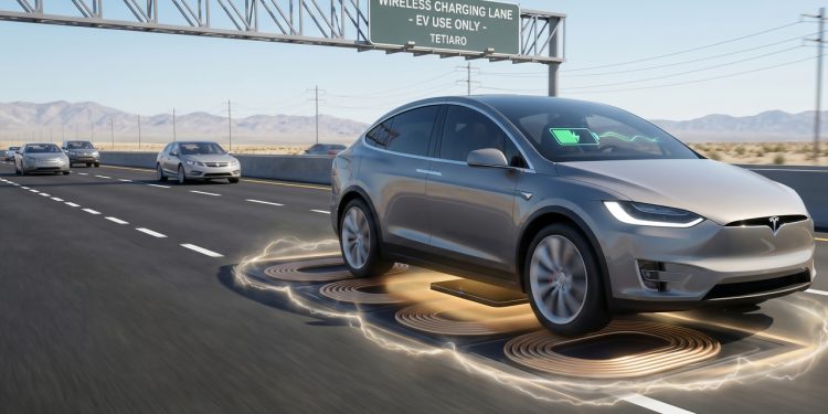 Suécia e Estados Unidos começam a abandonar o asfalto comum e testam estradas magnéticas que carregam a bateria do carro enquanto você dirige