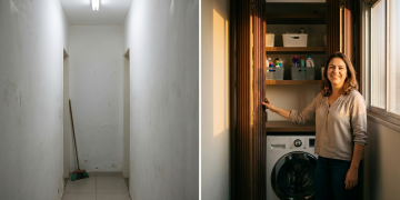 Quanto custa criar uma lavanderia oculta e aproveitar melhor cada espaço da casa
