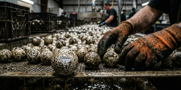 Mergulhador de bolas de golfe e os desafios reais de trabalhar em lagos com baixa visibilidade
