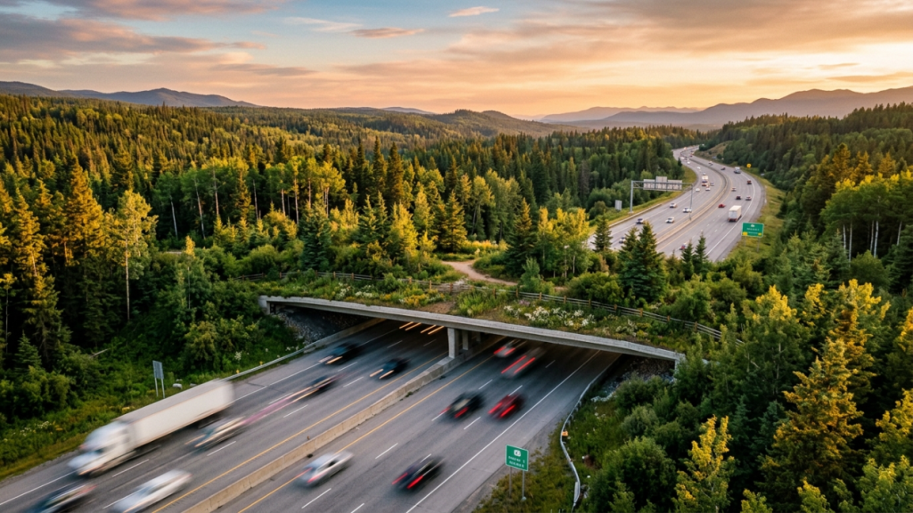 A ponte verde que salva vidas: o projeto arquitetónico que permite aos animais atravessar a autoestrada sem nunca cruzar com o tráfego