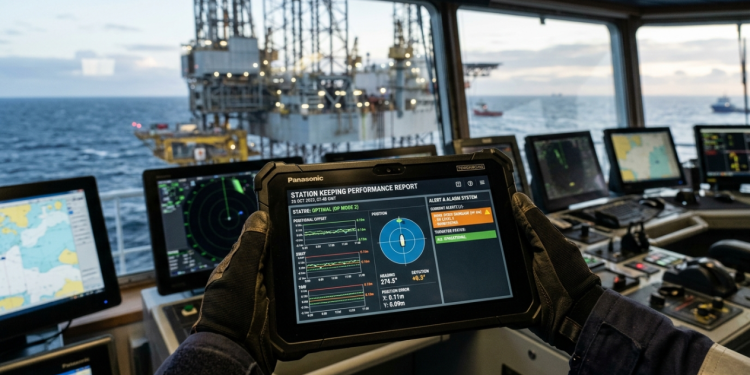 Segundo engenheiros navais, quem opera navios-sonda da classe Megamax com Posicionamento Dinâmico anula a força de furacões no oceano sem lançar uma única âncora de aço