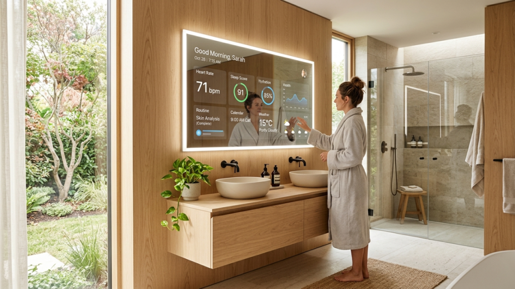 Como rPPG e câmeras multiespectrais transformam espelhos em interfaces de saúde