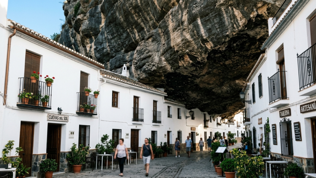 A deslumbrante cidade na Espanha cujas casas e ruas foram construídas inteiramente debaixo de rochas colossais de milhares de toneladas