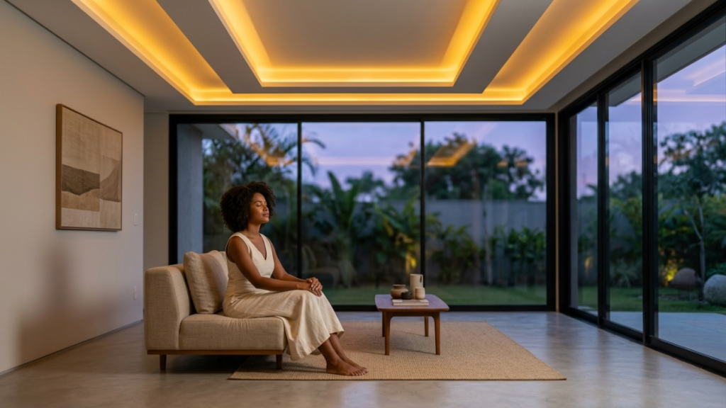 A tecnologia residencial mais inovadora para bem-estar com iluminação circadiana e automação invisível