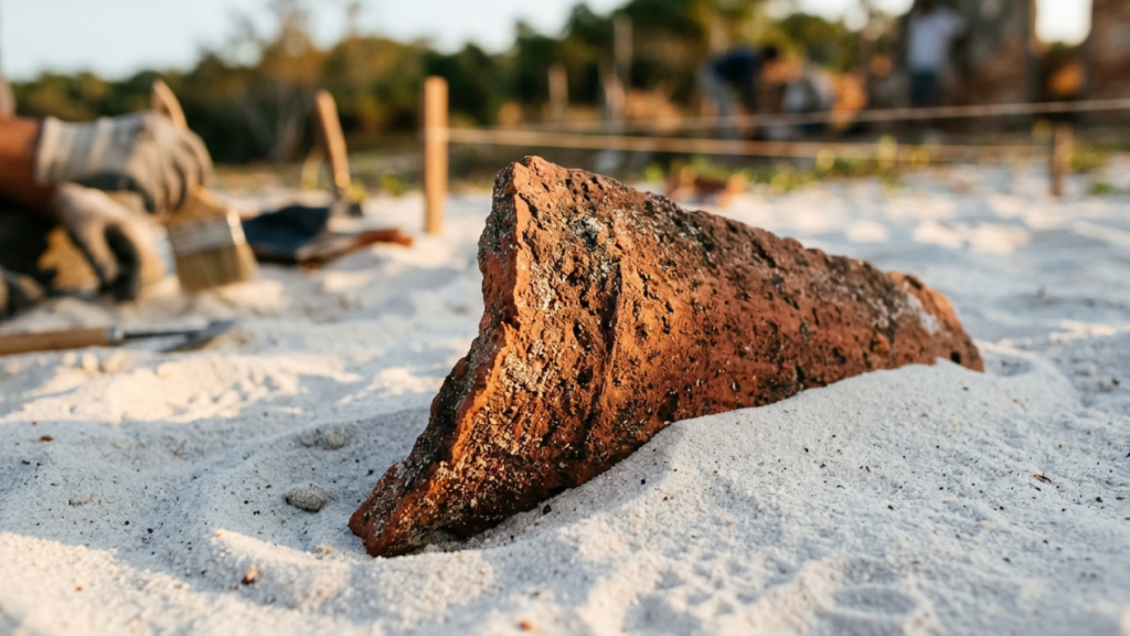 A famosa vila no sudeste do país que foi completamente engolida por dunas de areia de 30 metros e precisou ser reconstruída do zero