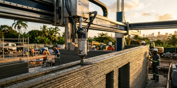 Construção 3D com robôs: como a impressão de casas está revolucionando a engenharia civil