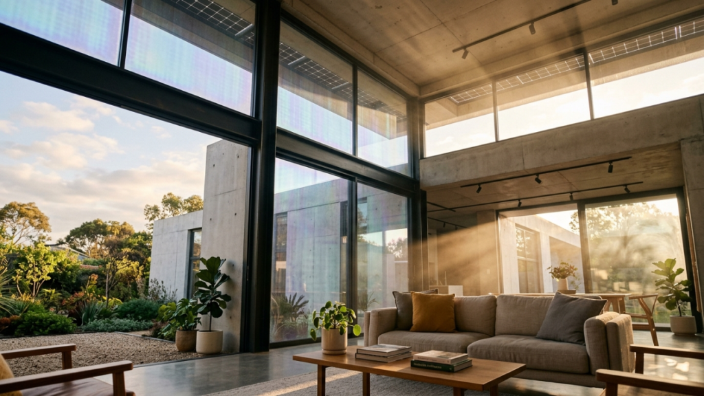 Como janelas transparentes de perovskita convertem luz solar invisível em energia residencial