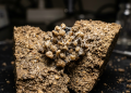 Moléculas acrílicas que agem como uma supercola microscópica no solo, impedindo a erosão por chuvas torrenciais e estabilizando estradas de terra em poucas horas