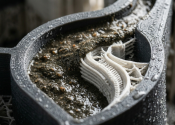 Como fôrmas impressas em 3D otimizam geometrias complexas de concreto e zeram resíduos