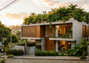 Tetos vivos: a física da água transformando radiação solar em frescor residencial