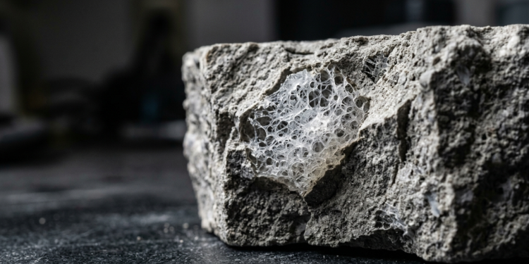 Misturas cimentícias ultra-leves que barram a troca de calor por condução em fachadas expostas, reduzindo a necessidade de ar-condicionado em edificações antigas através de nanotecnologia aplicada.