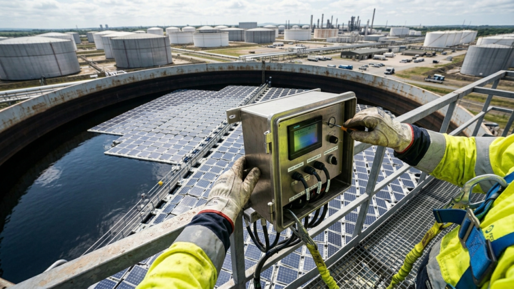 Como painéis fotovoltaicos sobre tanques podem reduzir calor, evaporação e consumo elétrico