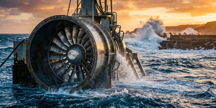 Como o efeito pneumático das marés e ondas cria um fluxo de ar constante para gerar energia limpa na costa