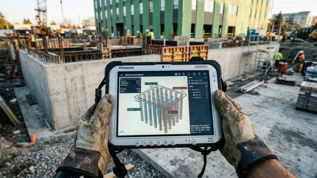 Construção sustentável com fundações geotérmicas e aproveitamento térmico do subsolo