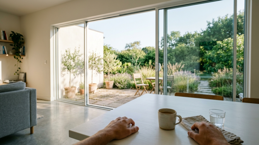 Casa minimalista com planta simples e ambientes integrados para famílias pequenas