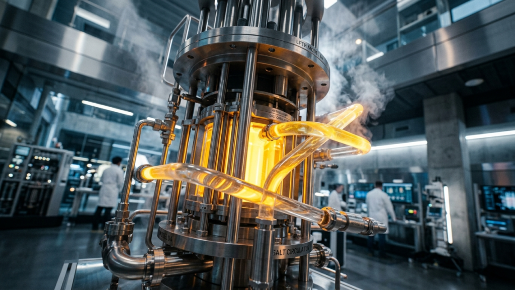 Diga adeus aos perigosos reatores de urânio pressurizado, cientistas testam usinas piloto movidas a sais fundidos e tório líquido que não explodem mesmo em caso de pane elétrica