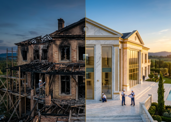 Full Tour: Ele reconstruiu sua mansão do zero após o Incêndio!