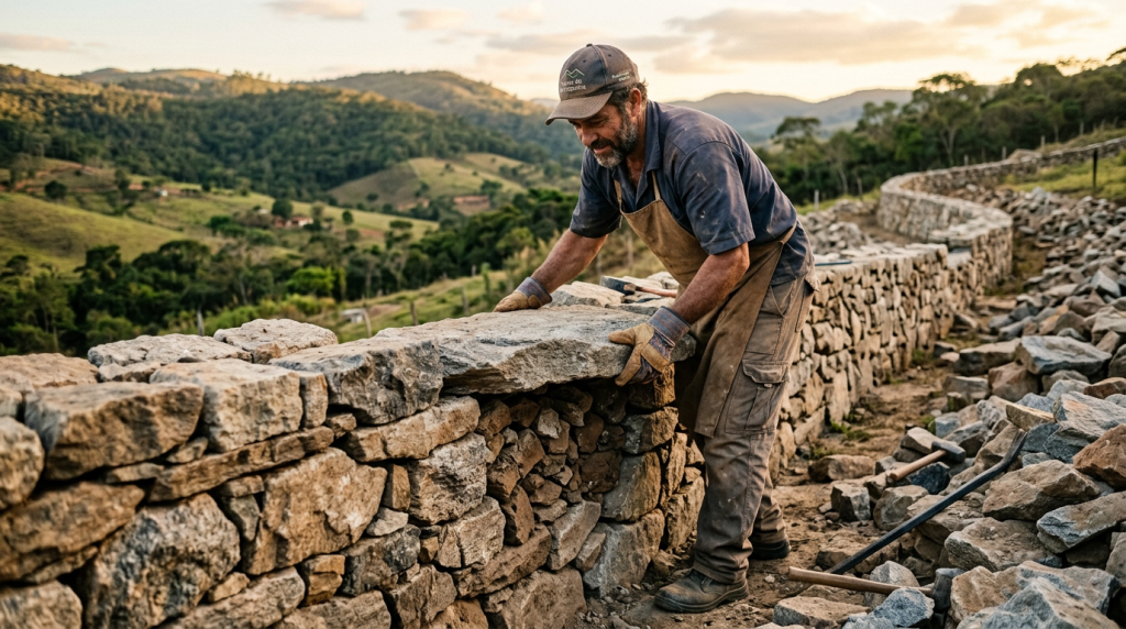 A engenharia civil constata que os muros de contenção montados há 3000 anos com a técnica celta de encaixe de pedras cruas não se tornam barragens instáveis eles desenvolvem silenciosamente algo que a maioria das paredes de arrimo cimentadas nunca conseguirá oferecer a capacidade hidráulica de filtrar enchentes massivas deixando a água passar sem levar a montanha junto
