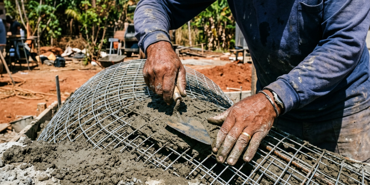 O sistema construtivo de baixo custo que mistura telas de galinheiro e argamassa para erguer casas redondas super resistentes com metade do material