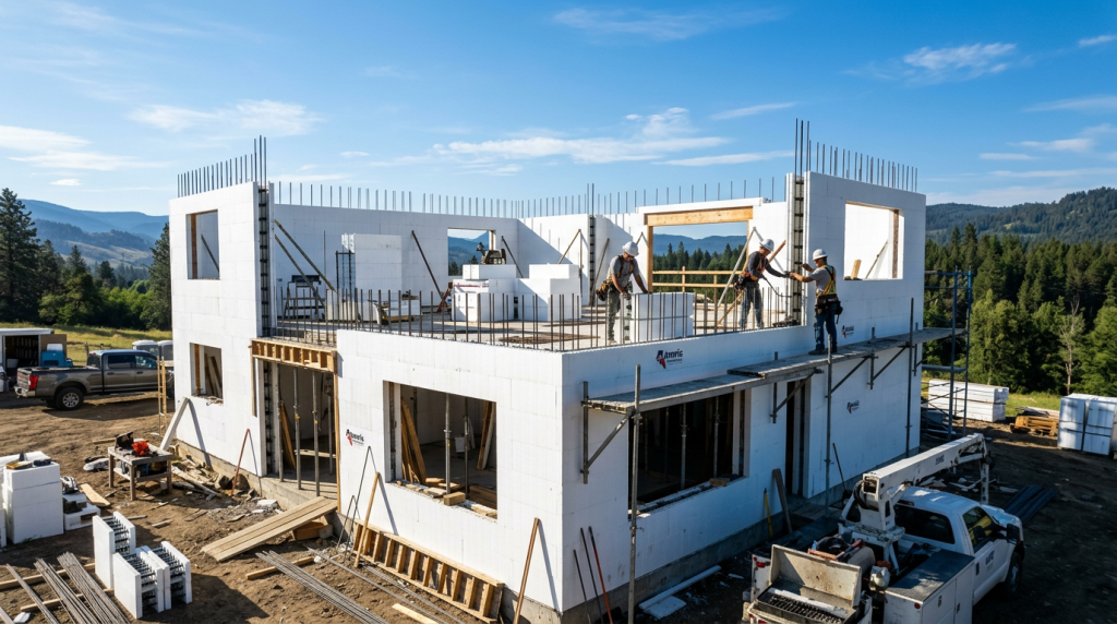 Nem tijolo baiano, nem bloco de concreto: o sistema de encaixe de isopor que levanta paredes blindadas contra o calor e reduz o tempo da obra pela metade