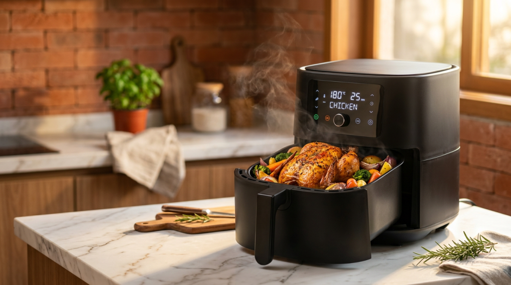 Air Fryer de alta capacidade vira a substituta definitiva do forno a gás e reduz o custo do preparo de refeições pela metade