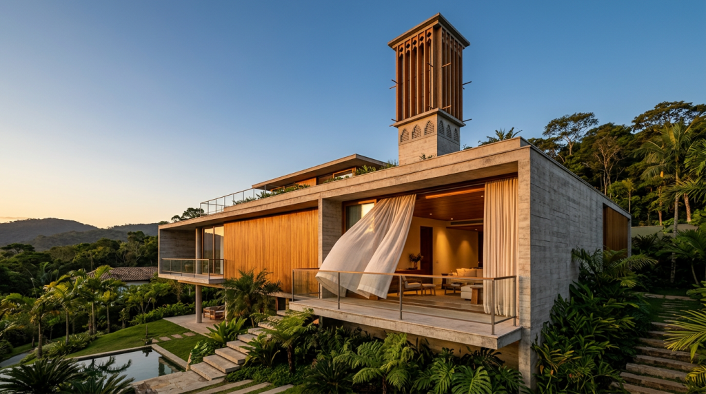 O impacto do design bioclimático no projeto de casa para reduzir drasticamente a conta de energia
