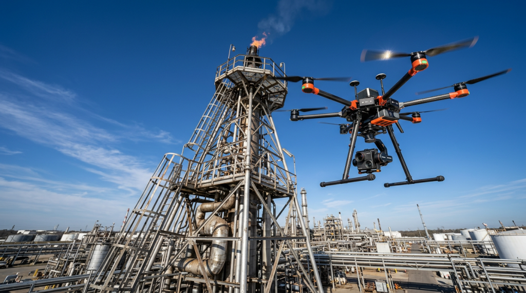 O engenhoso exército de robôs adotado em refinarias de petróleo no Brasil México e Estados Unidos que inspeciona tubulações ferventes e áreas com gás tóxico para evitar explosões catastróficas