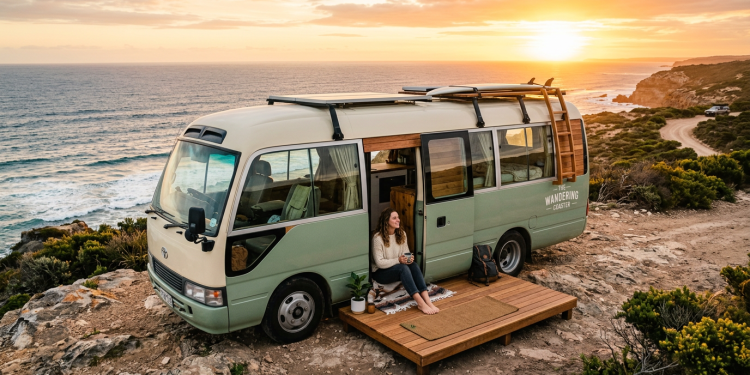Como o sistema off-grid e a restauração estrutural viabilizaram a casa sobre rodas de Emma Maertens
