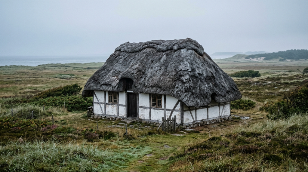 A bioconstrução atesta que os telhados forrados há 300 anos com a técnica viking de algas marinhas entrelaçadas não se tornam palha podre com a maresia eles desenvolvem silenciosamente algo que a maioria das telhas de cerâmica nunca conseguirá oferecer a capacidade química de petrificar ao ar livre criando uma couraça à prova de fogo e furacões
