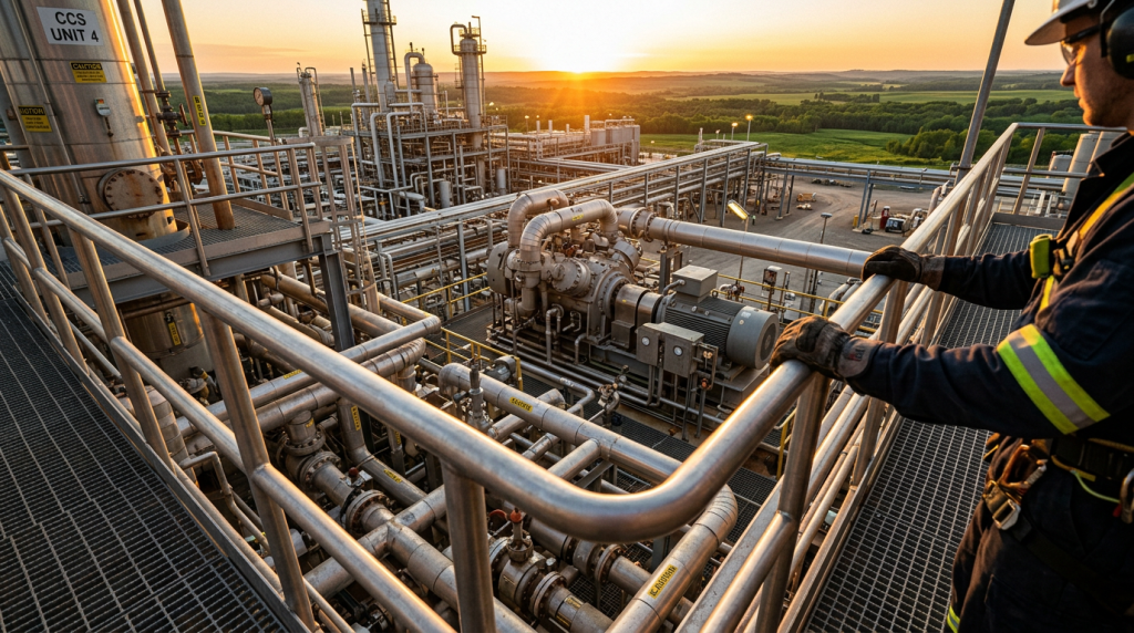A tecnologia de filtragem química que impede o carbono de sair pelas chaminés das refinarias