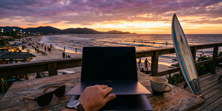 Florianópolis (SC) vira a "Ilha do Silício brasileira" em 2026, unindo o home office na praia com um ecossistema de tecnologia de elite — Florianópolis