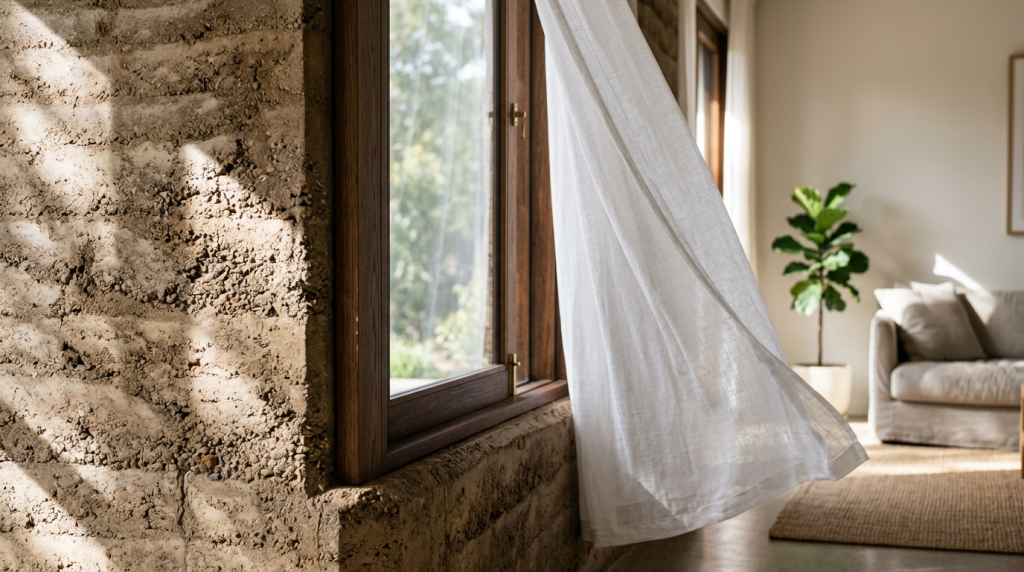 A termodinâmica aplicada ao projeto de casa que respira sozinho e elimina o calor de forma natural