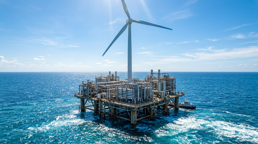 Como a energia dos ventos no mar está sendo usada para produzir água potável em larga escala