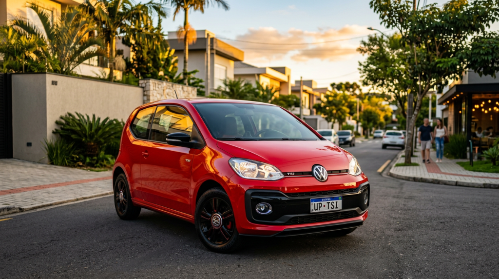 Volkswagen UP! TSI usado com preço de Fiat Mobi entrega performance de esportivo e economia de moto para fugir do posto