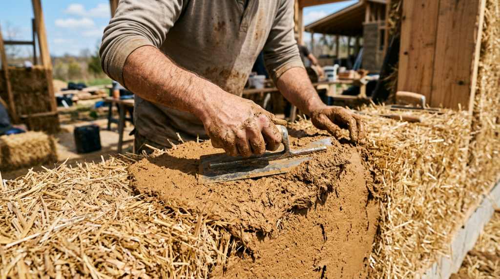A bioconstrução atesta que as casas erguidas há 200 anos com a técnica suíça de fardos de palha compactada não se tornam estruturas inflamáveis e frágeis elas desenvolvem silenciosamente algo que a maioria das paredes de tijolo nunca conseguirá oferecer a capacidade térmica de bloquear o frio alpino extremo com uma densidade que o fogo não consegue penetrar