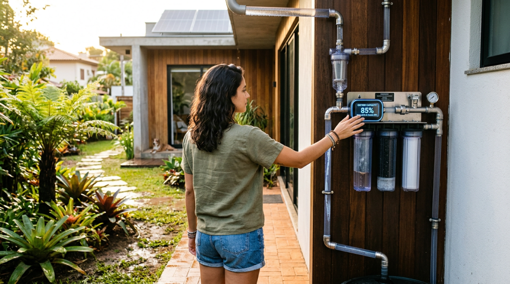 O projeto de casa que utiliza o telhado como solução para economia de água e energia