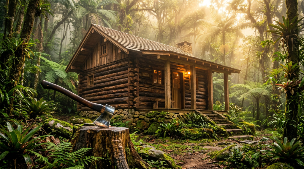 Como planejar um abrigo secreto na selva com isolamento térmico e ferramentas tradicionais