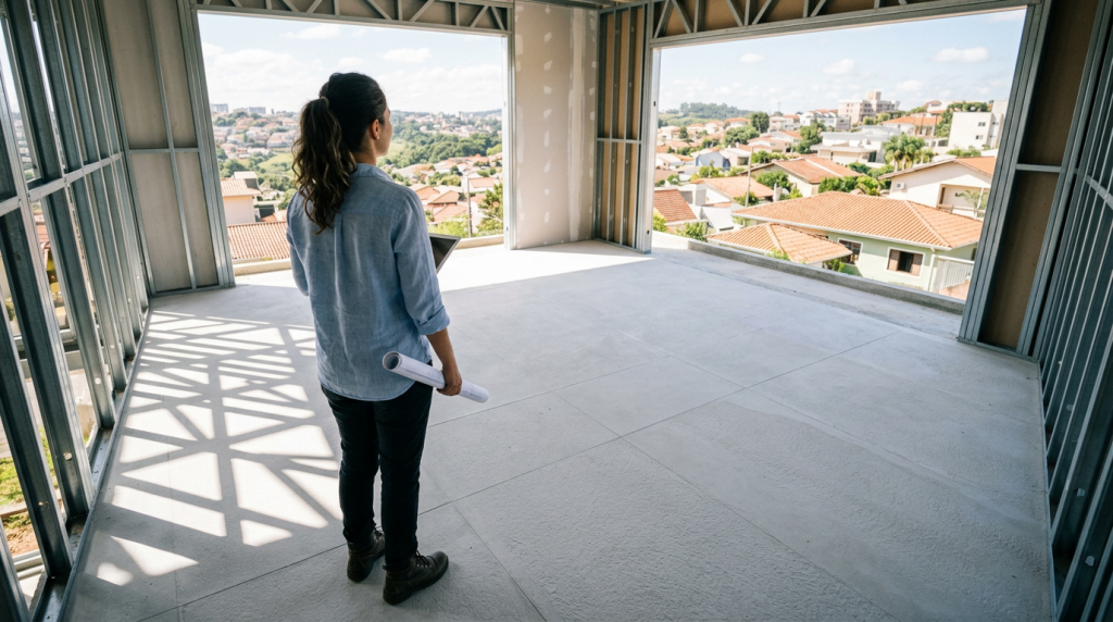 Como a casa com laje seca em Steel Frame transforma prazos e reduz custos na construção