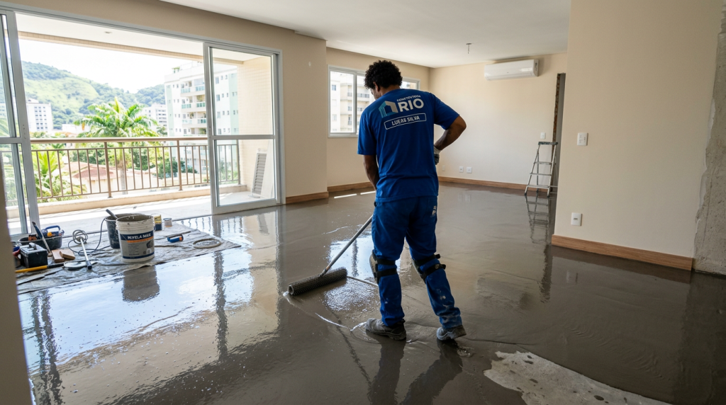 Diga adeus ao contrapiso de areia e cimento que demora dias para secar: a argamassa autonivelante que deixa o chão perfeito em poucas horas