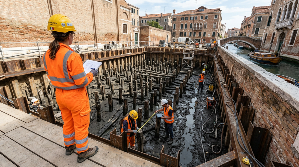 A metrópole no continente europeu sustentada há 1000 anos por uma colossal floresta submersa com 10 milhões de troncos de madeira