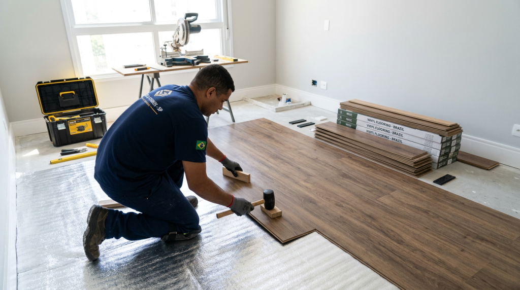 Trocar o piso sem fazer sujeira é possível, então entenda quanto custa instalar laminado novo sobre a cerâmica velha