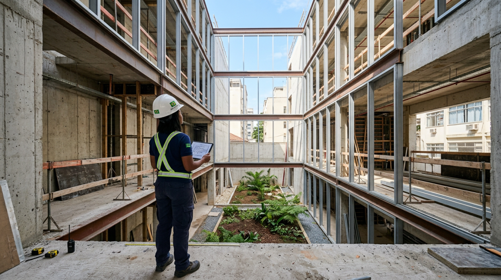 A regra arquitetônica de proporção que transforma um terreno espremido de 5 por 20 metros em uma casa altamente iluminada com ventilação natural em absolutamente todos os cômodos
