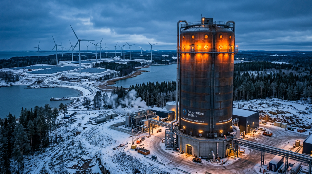 O reservatório de areia fervente que guarda energia em forma de calor extremo e pode aquecer cidades inteiras no inverno